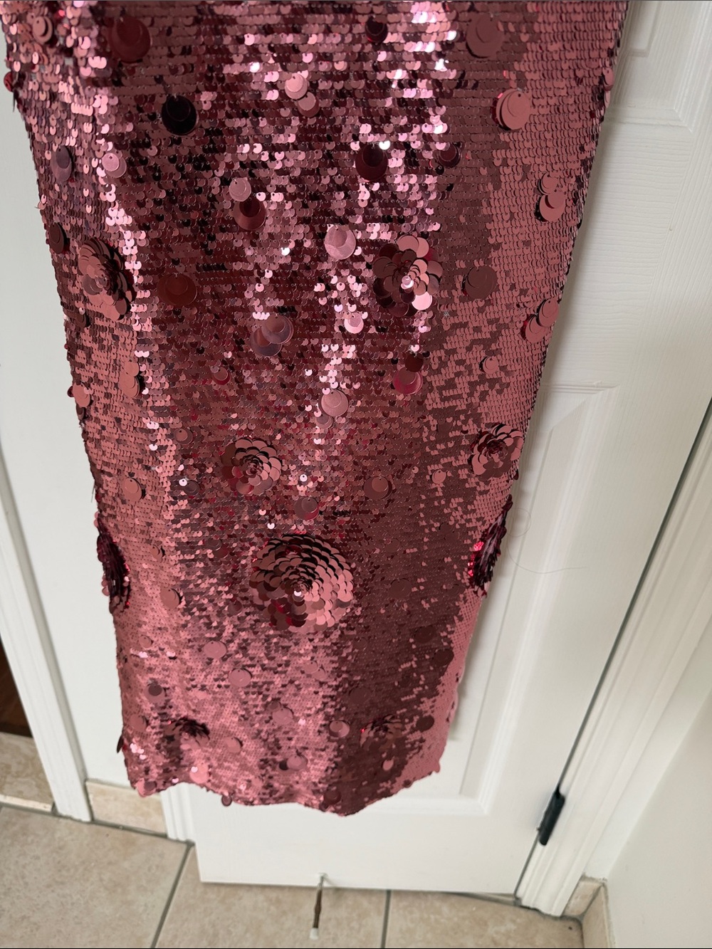 The New Arrivals Ilkyaz Ozel Isis Sequined Gown PINK - Picture 5 of 10
